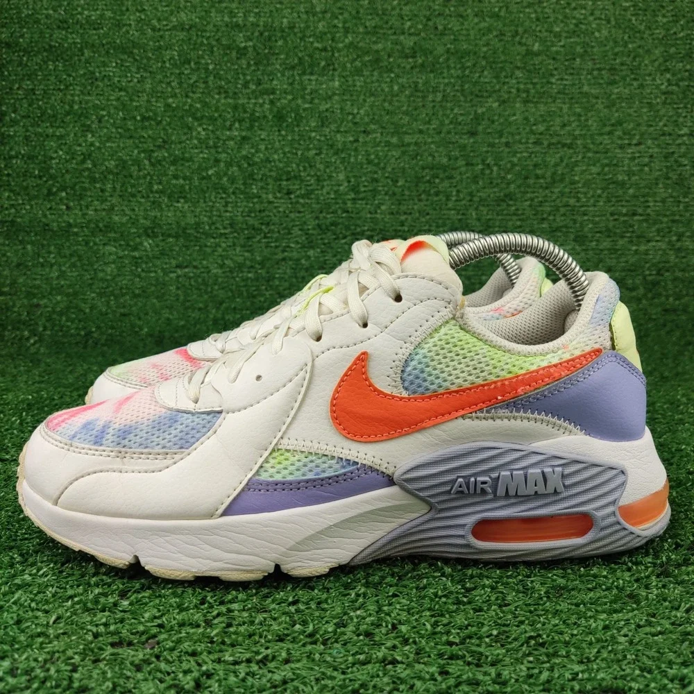 Nike‎ Sneaker Womens 8.5 White Air Max Excee Tie Dye DD9671-900 Athletic Running